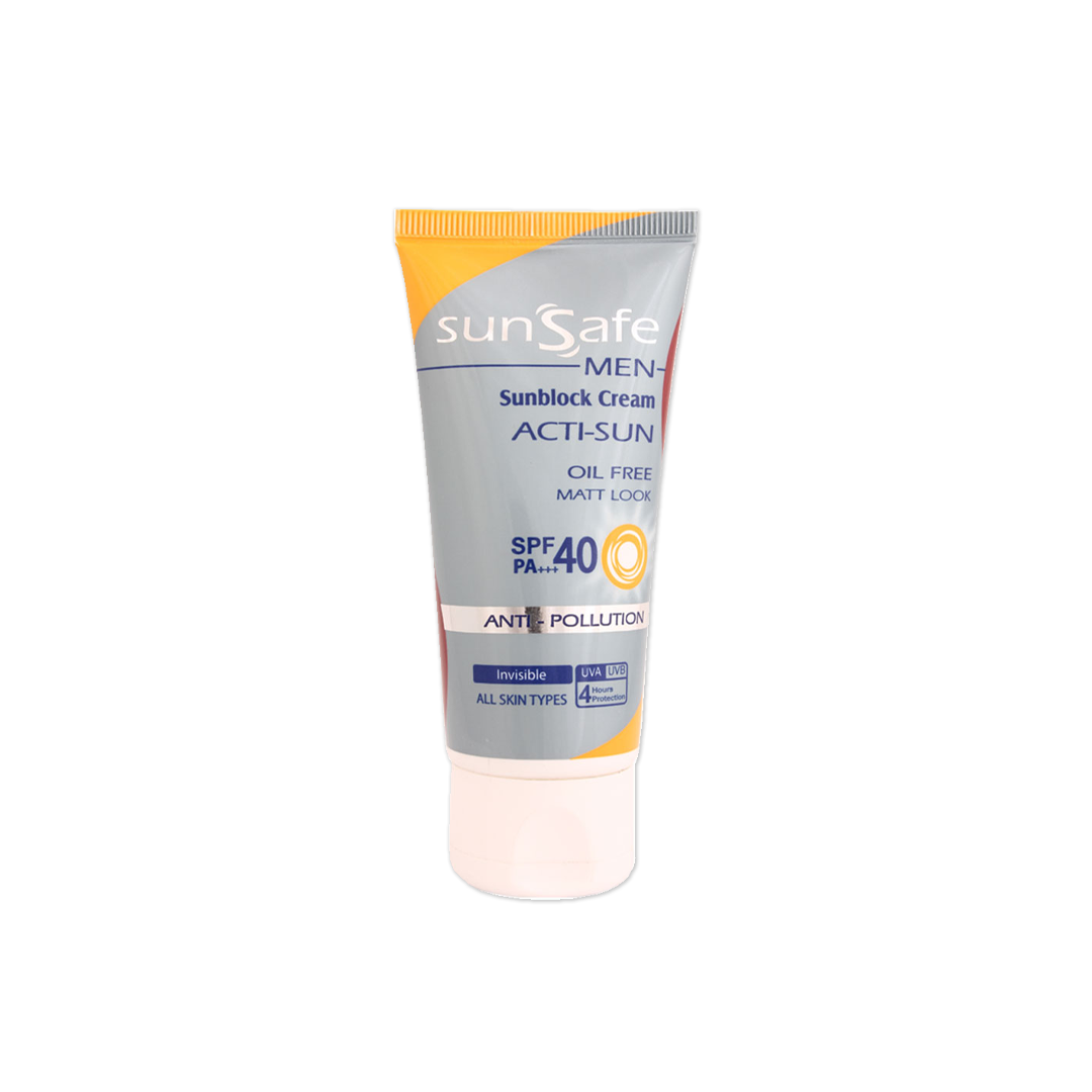 کرم ضد آفتاب آقایان SPf 40 سان سیف	